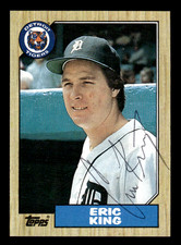 Eric King Detroit Tigers 1987 Topps Auto #36 SIGNED w/COA