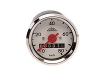 Tachometer Ø48Mm Bis 80Km/H, Ohne Blinkkontrolle - Simson S50, S51