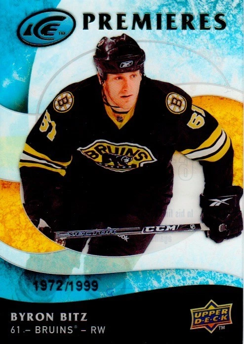 2009-10 Upper Deck Ice - #111 Byron Bitz - Rookie Card RC! SN #/1999 - Bild 1 von 1