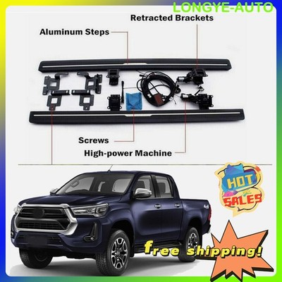 2Pcs Fits for Hilux 2015-2023 Deployable Electric Running Boards side step