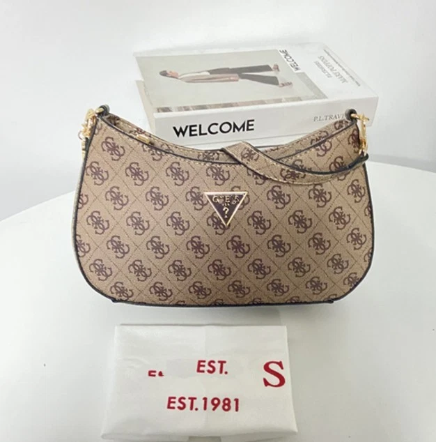 Damen GUESS Noelle Top Zip Shoulder Bag Schultertasche Tasche Gifts-- - Bild 2 von 4