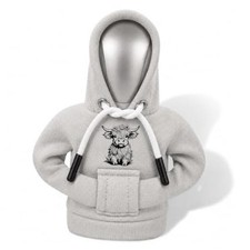 Highland Cow Gear Shift Hoodie, Flower Crown Car Shift Knob Cover Highland Cows