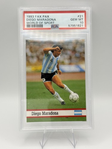 Diego Maradona 1993 Fax Pax World of Sport #21 PSA 10 Gem Mint