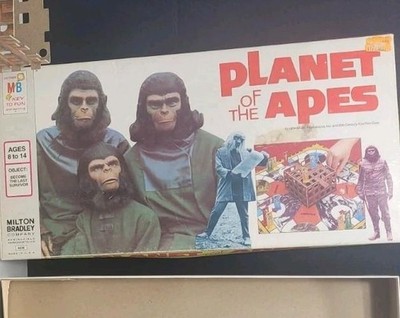 Vtg 1974 Planet of the Apes Board Game #4426 Milton Bradley Used NEAR COMPLETE!