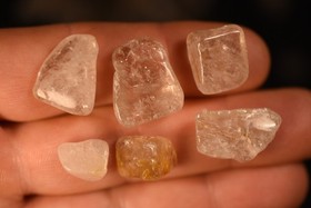 150g *RUTILATED QUARTZ* Tumbled Stones 92pce Rutile Natural, Cleanse energy