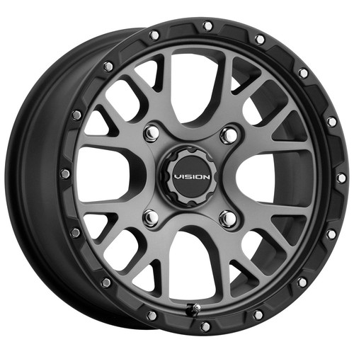 Vision 545 Rocker Vision UTV 545 Rocker 15x7 4x136 +13mm Gunmetal Wheel Rim 15