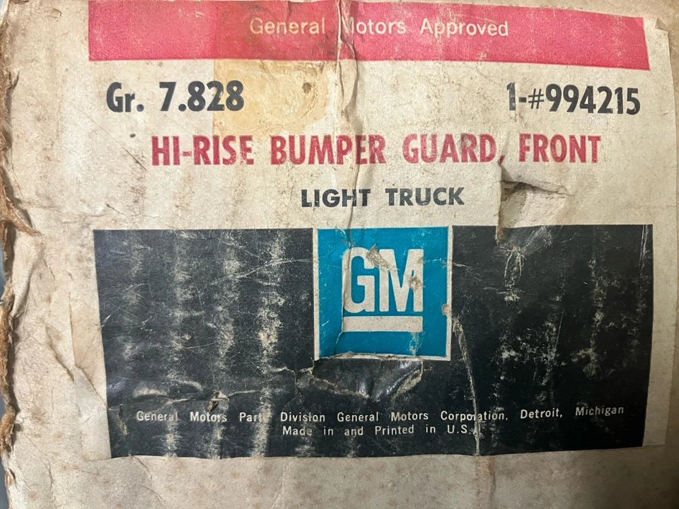 Juego de protectores de parachoques 71-72 Chevrolet GMC serie C/K Blazer Jimmy Hi-Rise 994215 Foto 4 de 4