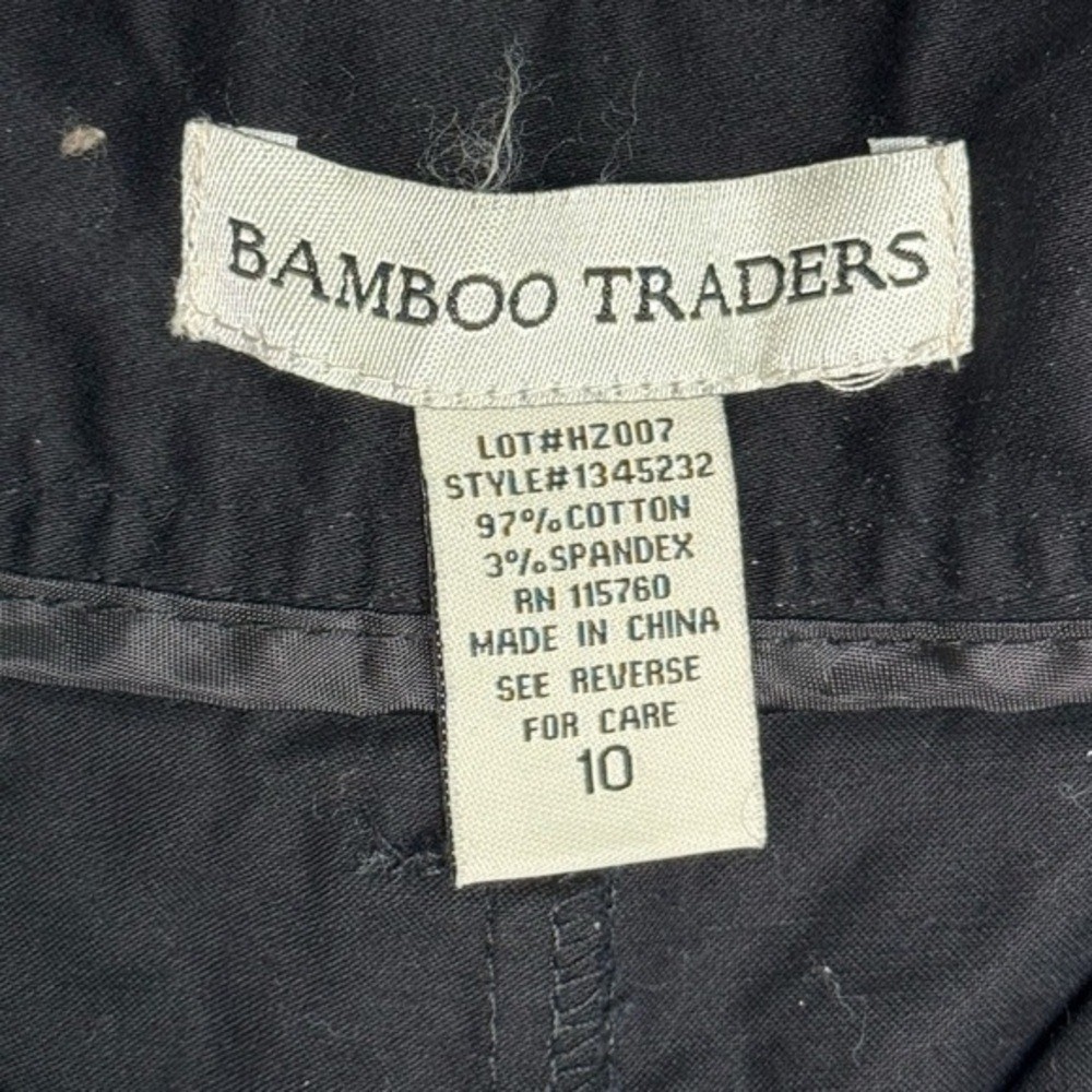 Bamboo Traders Black Solid Chic Mini Skort- Sz 10 - image 9