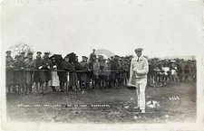 WWI 1921 US Army 5th Infantry & Artillery Football Game RPPC Photo Postcard COPY