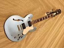 Guitarra Eléctrica Epiphone Riviera II Semi-Hueca Azul Claro Pastilla Gibson Años 90 Excelente