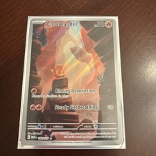 Pokemon Charmander Scarlatto e Viola 151 Holo Card 168/165 Rara Illustrazione