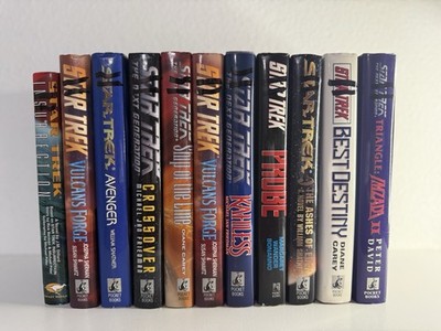 Star Trek Pocket Books Hardcover Lot Of 11