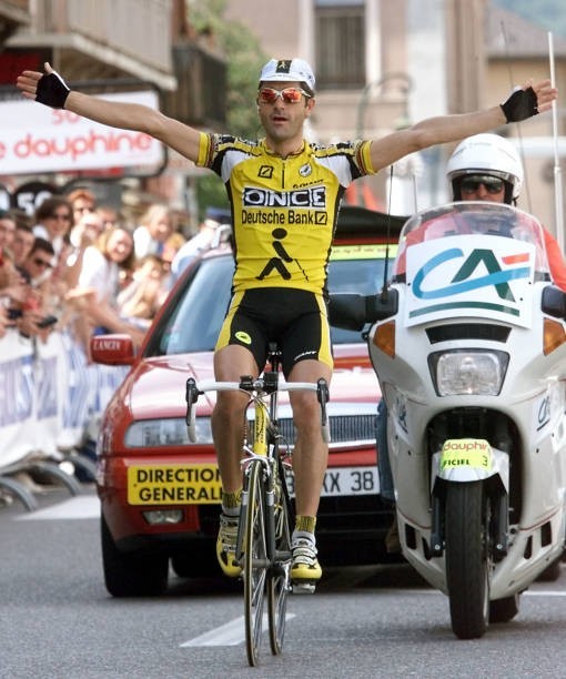 Maillot Cycliste Vintage Castelli ONCE Deutsche Bank 1999 - Taille M - Jaune