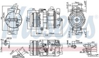 Nissens Kompressor, Klimaanlage 890418 FüR Ford
