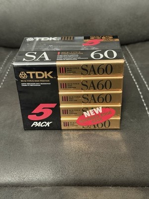 TDK SA60 Type II Cassette 5-Pack - Japan Made” | eBay