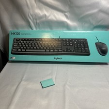 Logitech MK120 K120 Wired USB Keyboard Mouse Desktop Combo Set