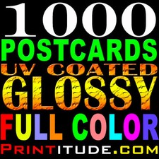1000 POSTALES PERSONALIZADAS 3"x5" COMPLETO COLOR BRILLANTE 2 CARAS 3X5 POSTALES + Diseño
