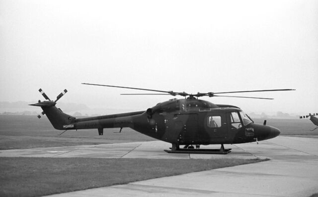 1 FTU AAC Lynx AH.1 XZ173 at Middle Wallop 5 Aug 1977 - B&amp;W Neg_6592 GR8808