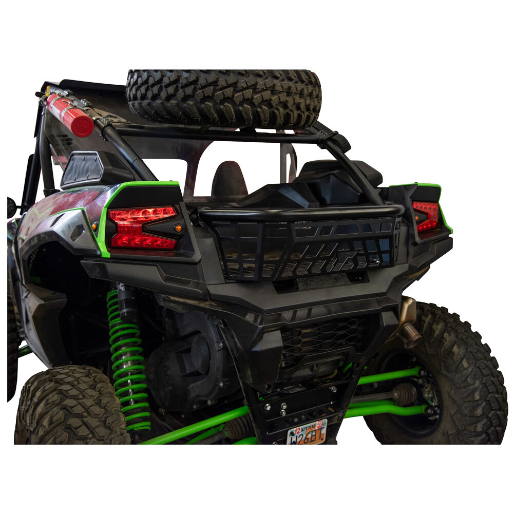 Tusk Cargo Barricade Black Powder Coated - Kawasaki KRX 1000 for