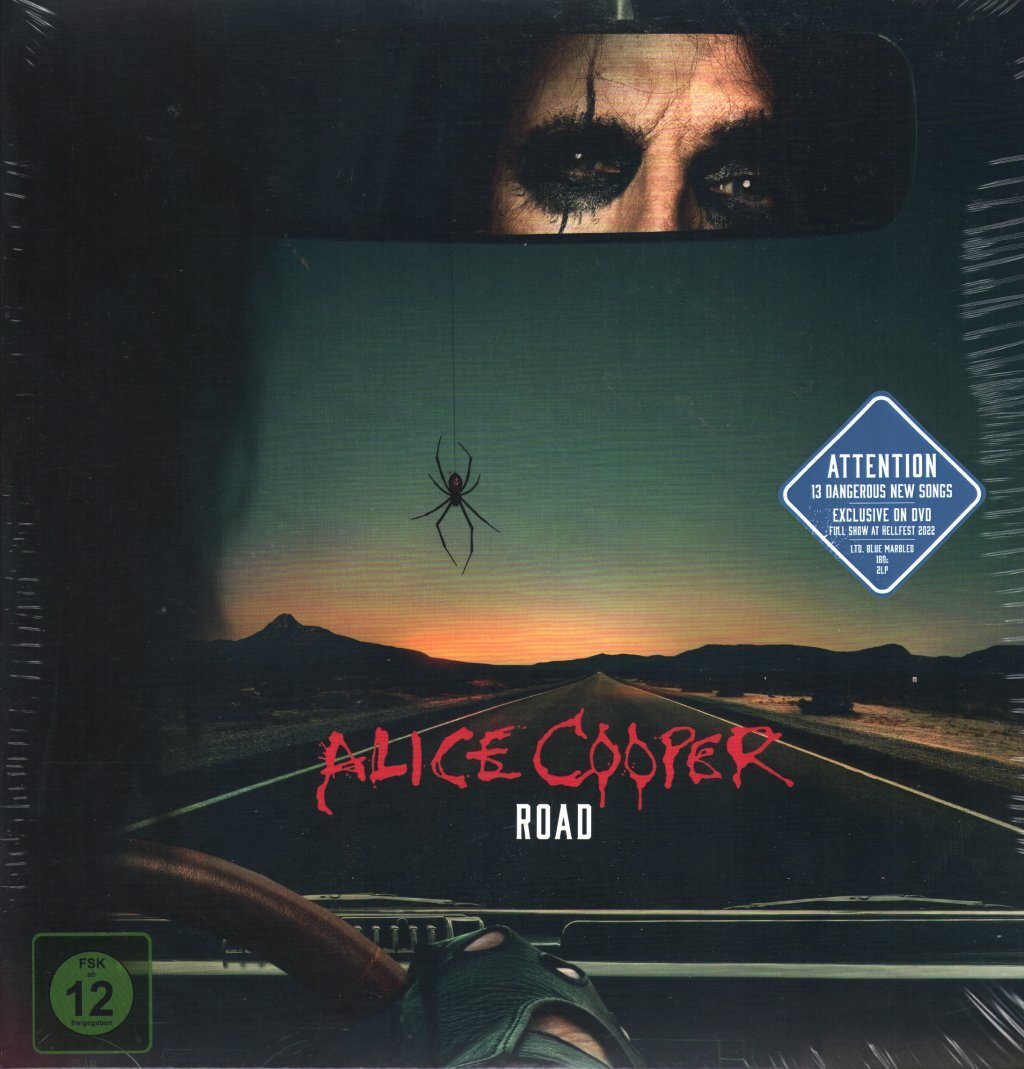 Alice Cooper Road double LP vinyl Europe Ear 2023 in g'fold sleeve on limited
