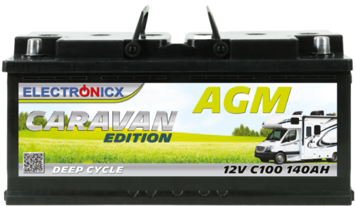 Electronicx Caravan Edition Batterie AGM 140 AH 12V Wohnmobil Boot Versorgung - Bild 2 von 6