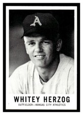 1960 Leaf Baseball #71 Whitey Herzog      125E
