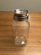 Kilner Vegetable Fruit Spaghetti Pasta Spiralizer Glass Mason Jar 34oz Pre-owned