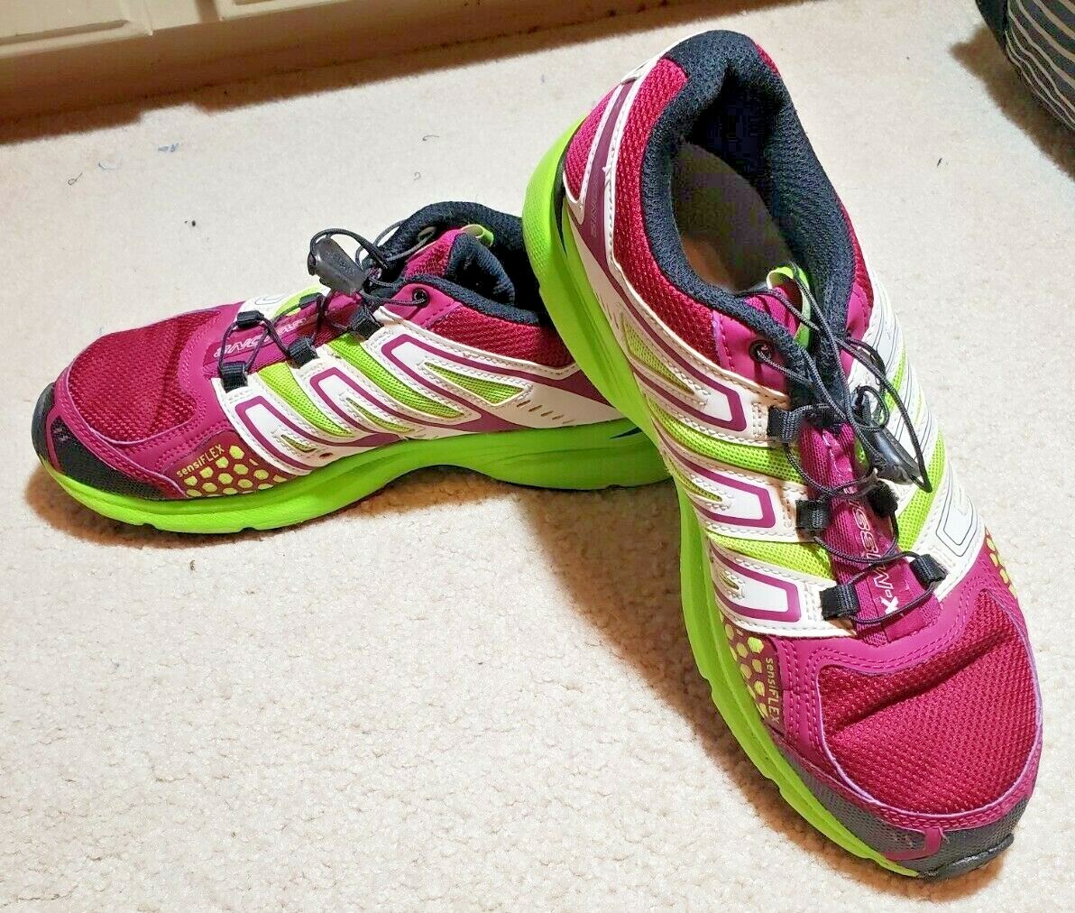 Salomon Scarpe da ginnastica Quicklace da donna 9 X Mission 2 City Trail verdi marroni