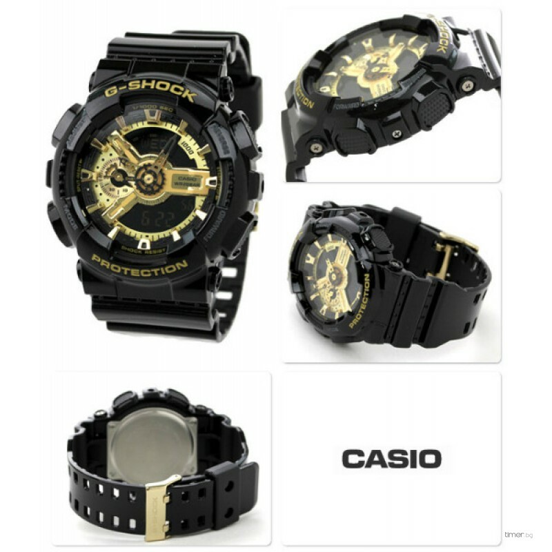 Casio GA-110GB-1AER Mens G-Shock Black and Gold for sale online | eBay