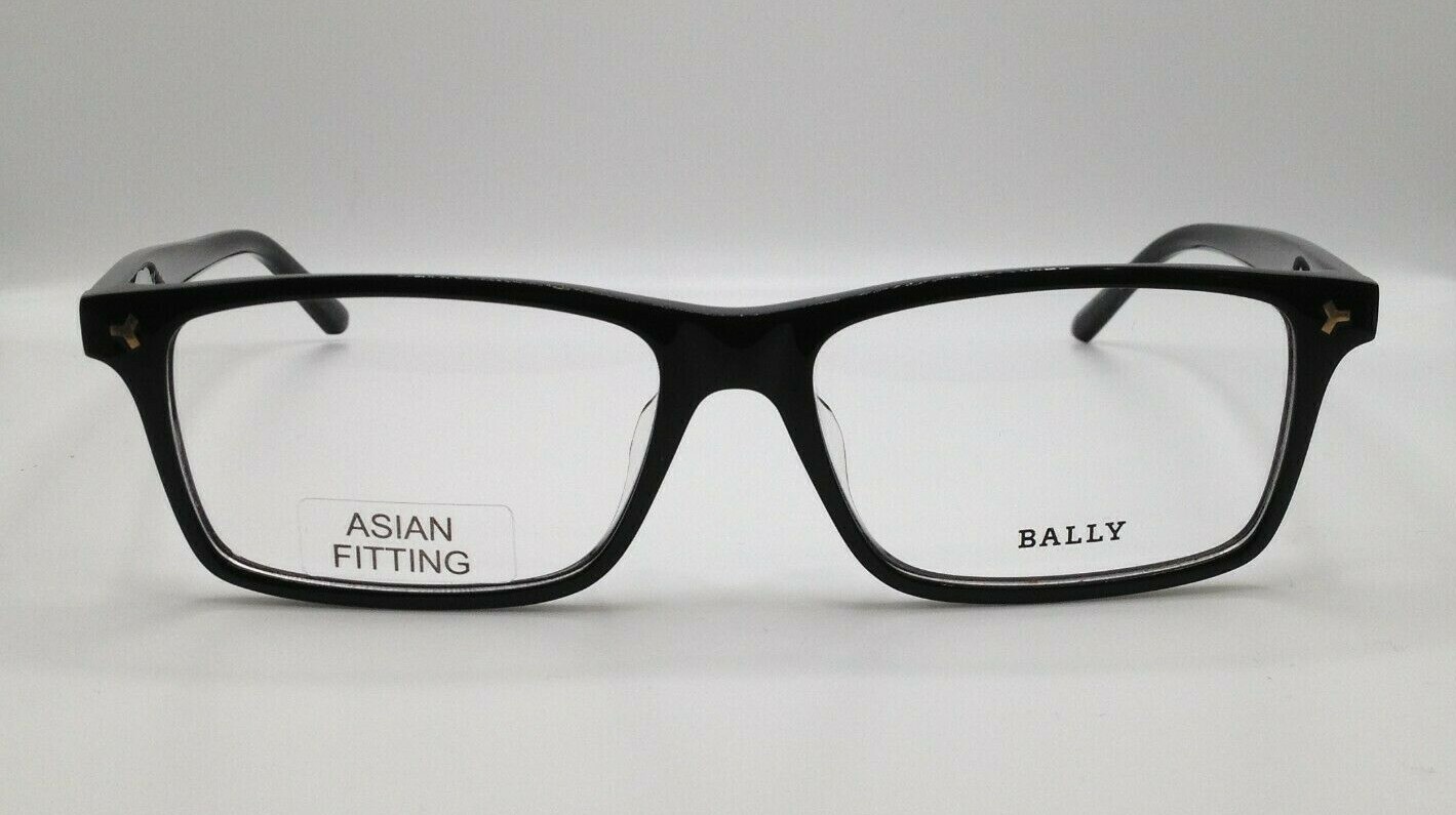 Черная широкая пластиковая оправа для очков Bally BY5016-D 001 57-16-145 азиатского покроя 32490₽