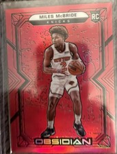 2021-22 Panini Obsidian Electric Etch Red Flood Miles McBride #179 Rookie RC