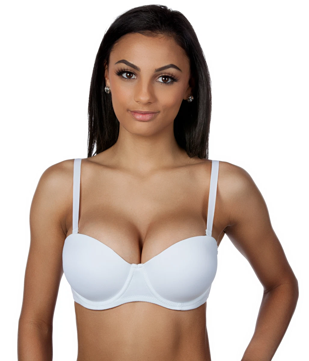 Women's Basic Double Push-up Convertible Strapless Bra 965