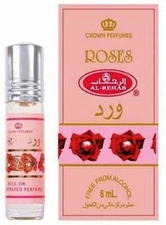 Roses - 6ml (.2 oz) Perfume Oil by Al Rehab (3 PACK)