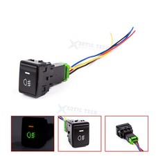 Direct Fit 12V Push Button Switch w/LED Indicator Light For Nissan Murano Sentra