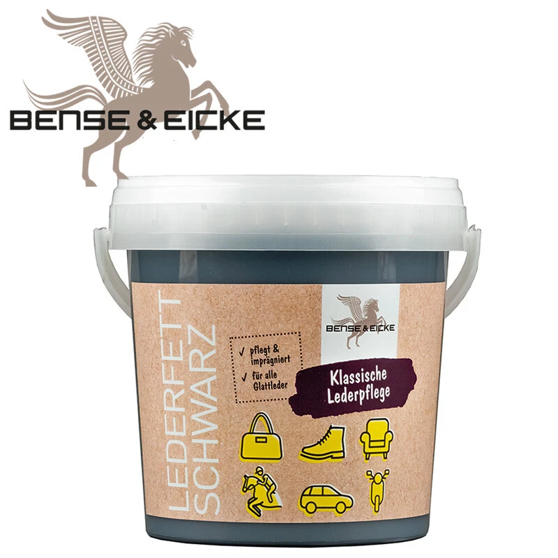BENSE UND EICKE 500 ml Eimer Lederfett schwarz Lederpfege Schuhe Bense&Eicke