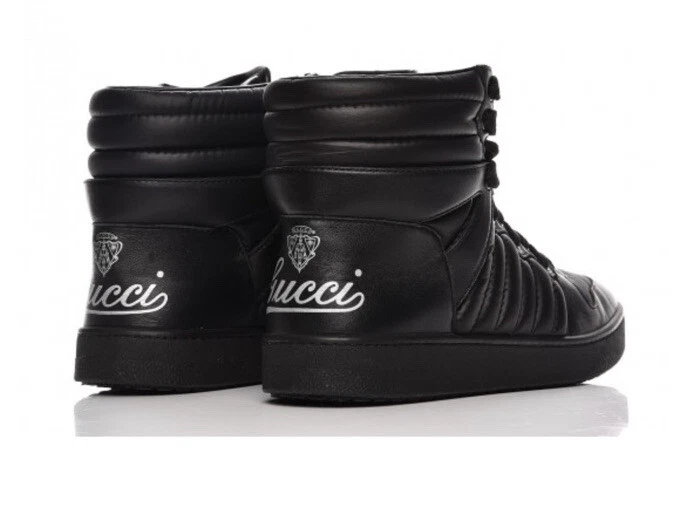 Baskets montantes matelassées homme GUCCI Hudson 322762   Noir   10,5 US / 9,5 G (P82