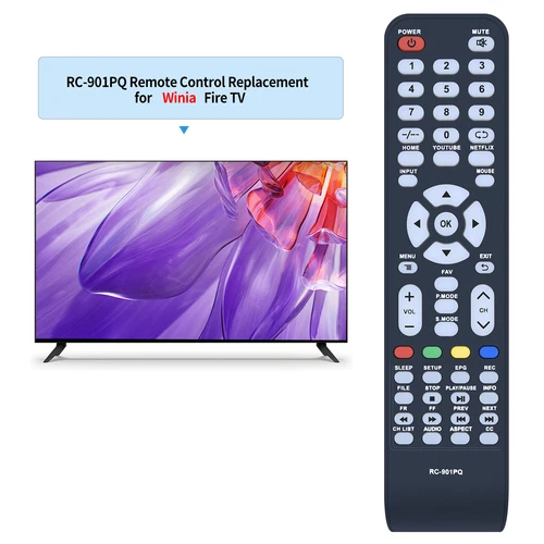 New RC-901PQ Remote Control Work For Winia Smart TV Pantalla LED Daewoo - Picture 2 of 7