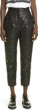 New ALEXANDER MCQUEEN Lacquered Lace High Slim Pants Black IT 42 US 6 Org $2,490