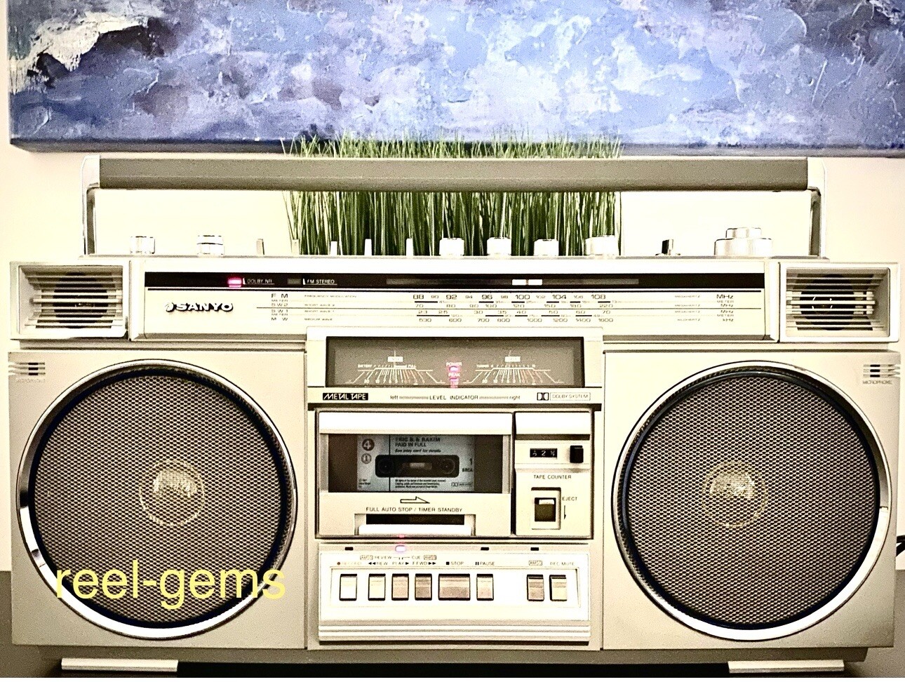 SANYO MX720K Boombox Radio Cassette Player 24” ©1981 w/OEM BOX TESTED