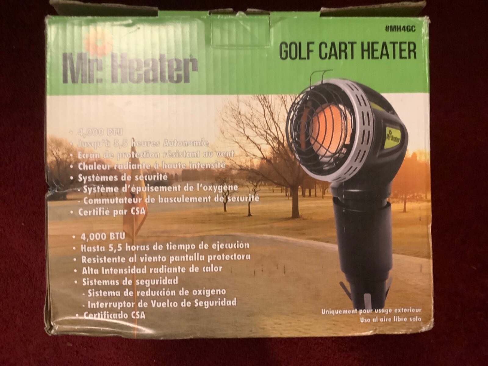 Mr Heater F242010 MH4GC Golf Cart Heater 4,000 BTU