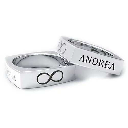 Personalizza il tuo Gioiello Argento 925 / Acciaio Idea Regalo Incisioni Fedine - Imagen 93 de 95