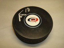 Radek Dvorak Signed Carolina Hurricanes Hockey Puck Autographed 1B