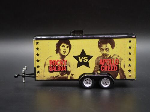 ROCKY APOLLO CREED ENCLOSED CAR HAULER TRAILER OPENING DOOR 1:64 DIORAMA MODEL - Picture 3 of 8