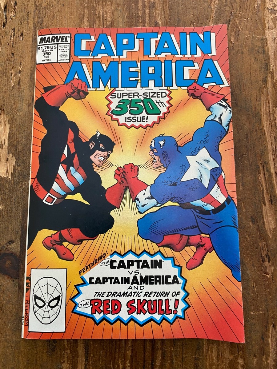 CAPTAIN AMERICA #350 Marvel 1989 STEVE ROGERS VS JOHN WALKER
