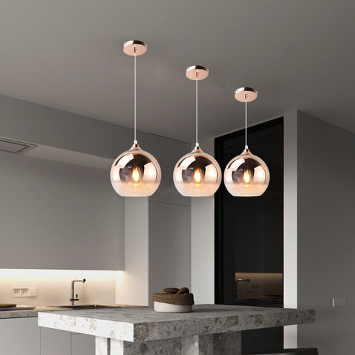 Kitchen Glass Pendant Lights Bar Ceiling Light Living Room Lamp Pendant Lighting - Picture 7 of 10