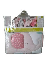 New CUDDLE TIME BLOSSOM COMFORTER  2 CRIB SHEETS  CRIB SKIRT  MUSICAL MOBILE