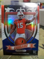 2021 Prizm Draft Picks Greg Rousseau Red White & Blue Prizm Crusade RC h236