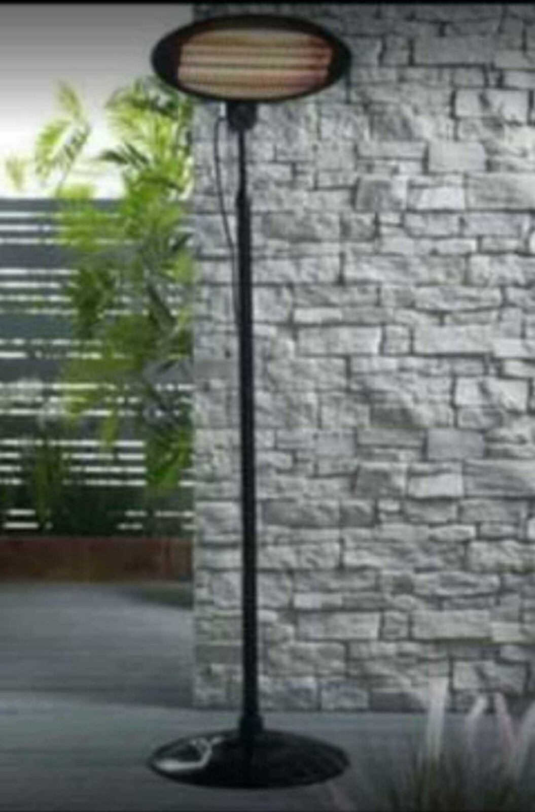 Outdoor Electric Patio Heater 2KW Adjustable Height & Heat Settings 🔥 eBay