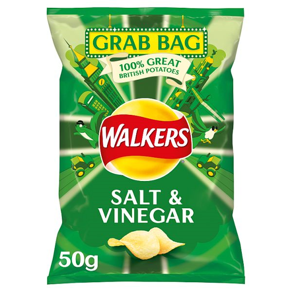 Walkers Grab Bag Salt & Vinegar 50g X 32 for sale online eBay