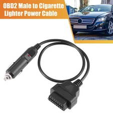 1pcs OBD2 Male to Cigarette Lighter Memory Saver Emergency Power Supply Cable